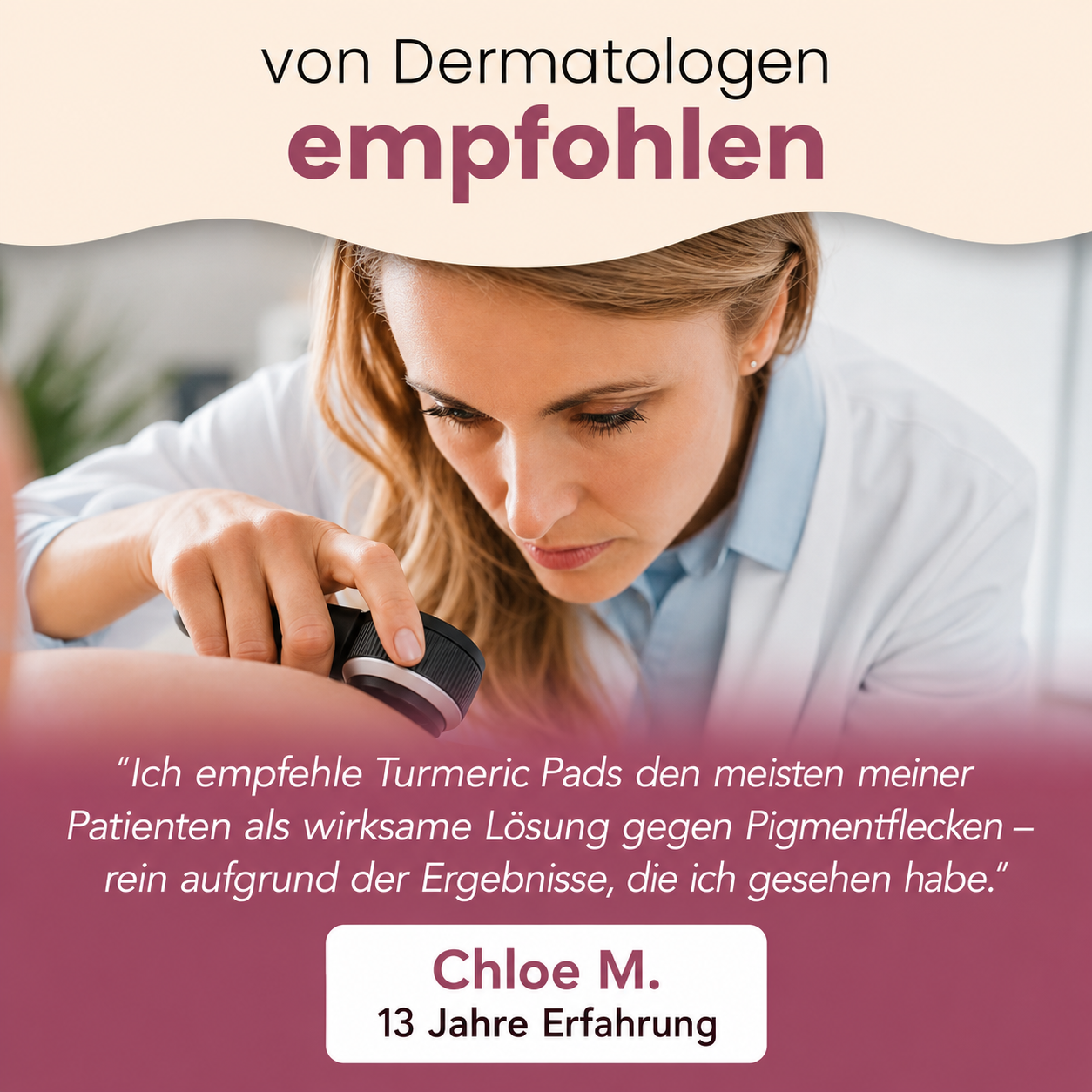 Aufhellende Kurkuma- und Kojisäure-Pads