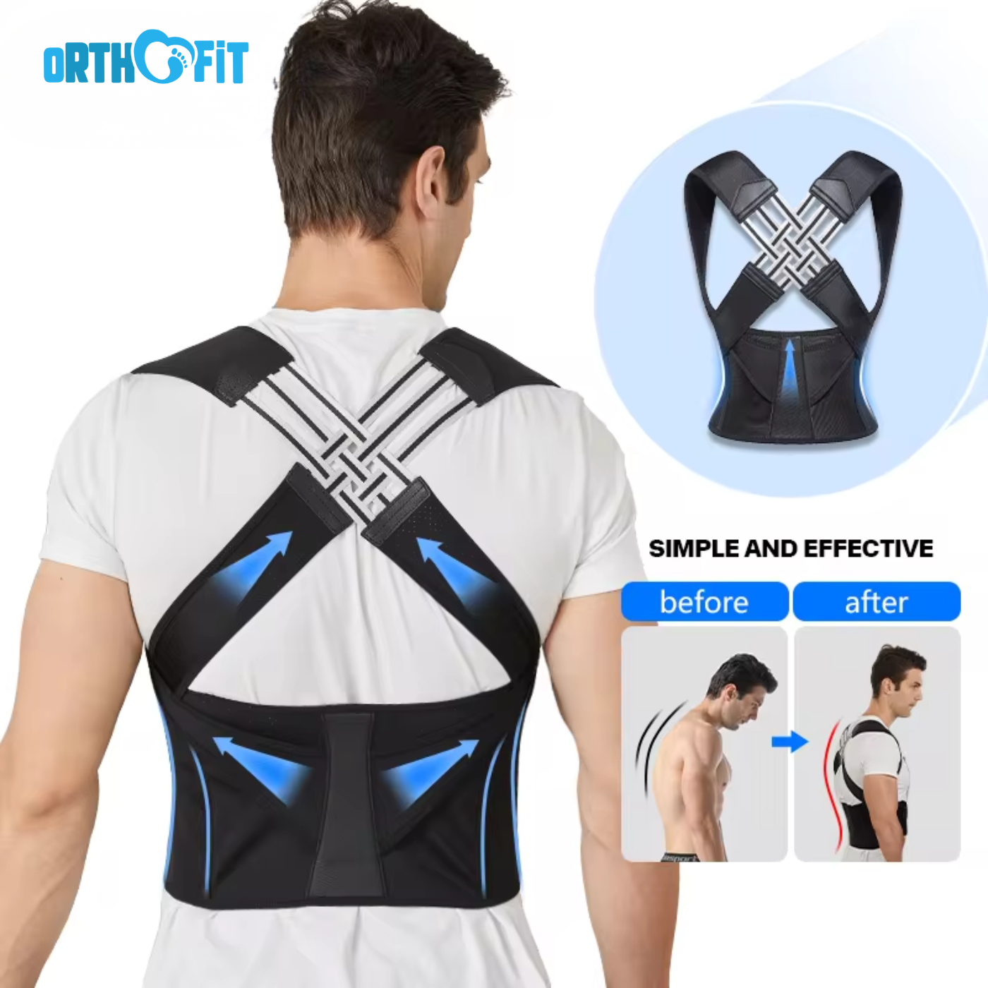 The OrthoFit - PostureSync Posture Corrector