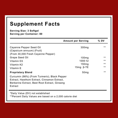 Improve Vascular Health with BePurex™ Capsaicin Softgels