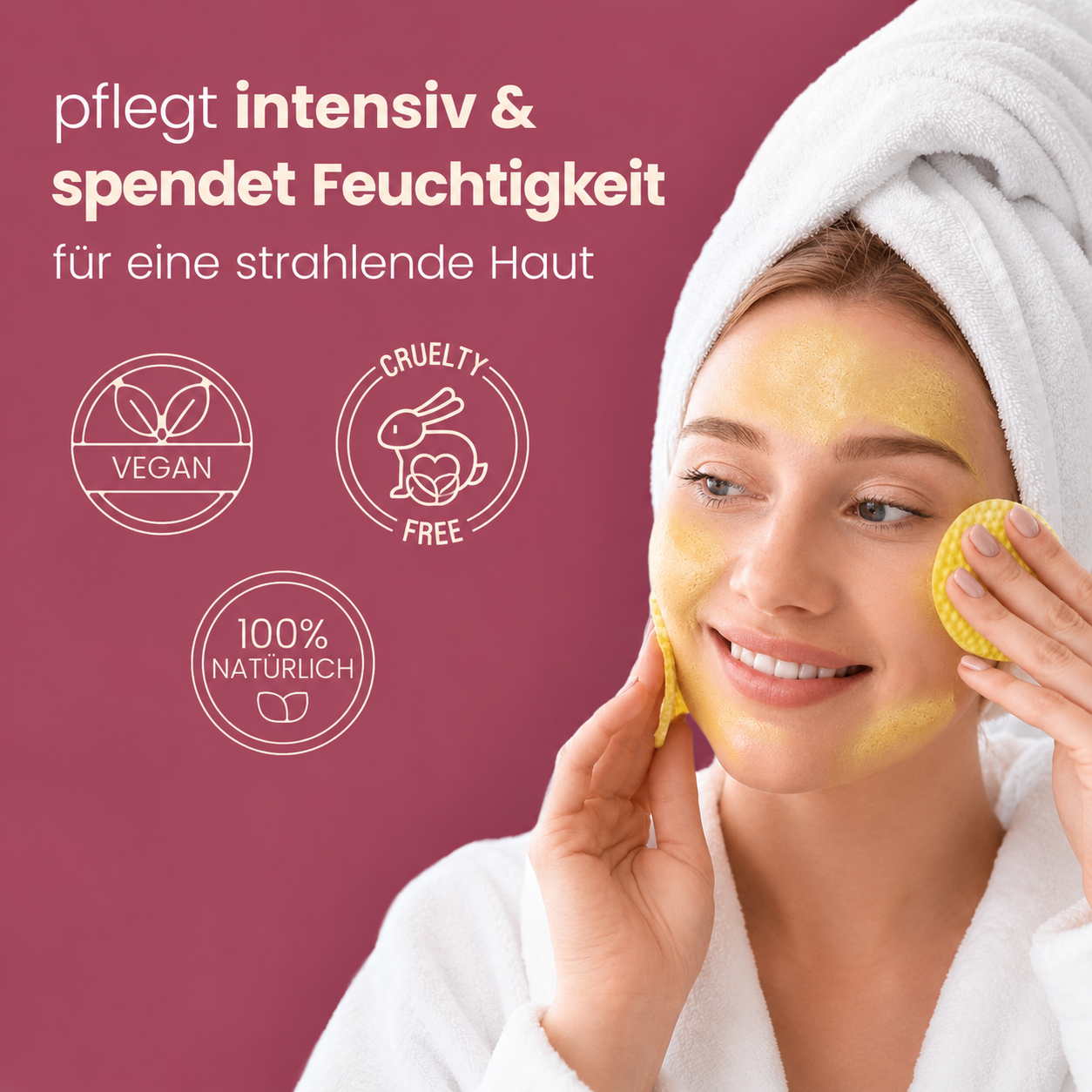 Aufhellende Kurkuma- und Kojisäure-Pads