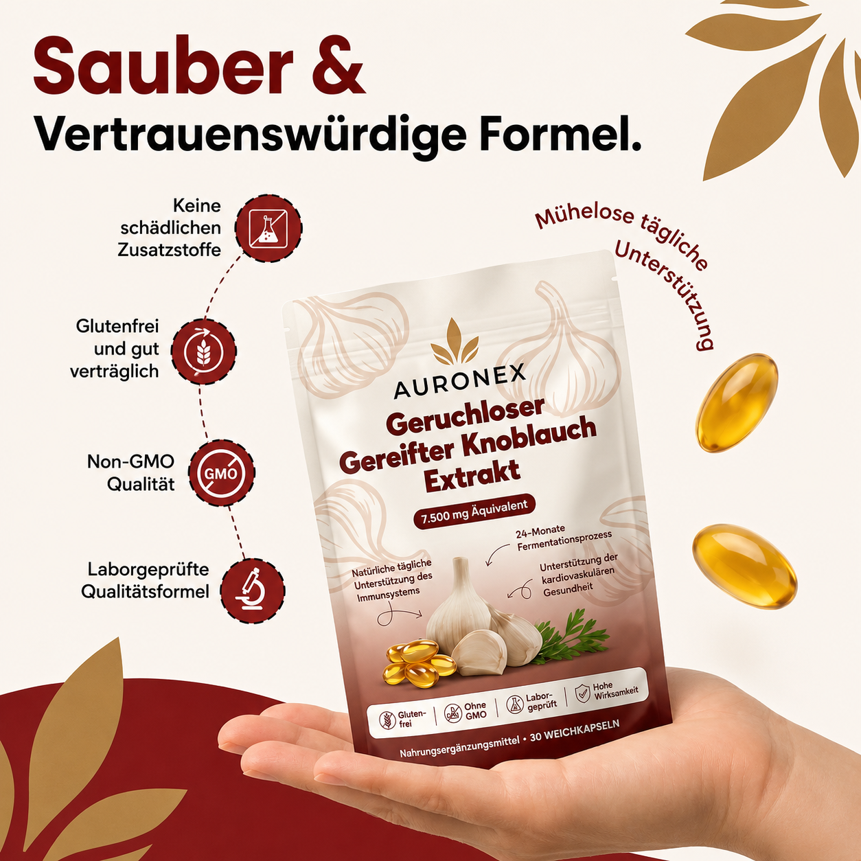 Hochwirksamer Gereifter Knoblauch Extrakt