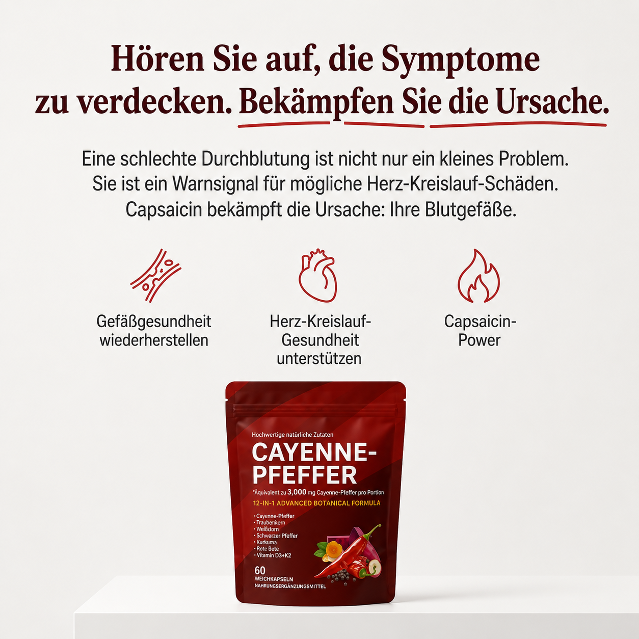 Cayennepfeffer-Weichkapseln