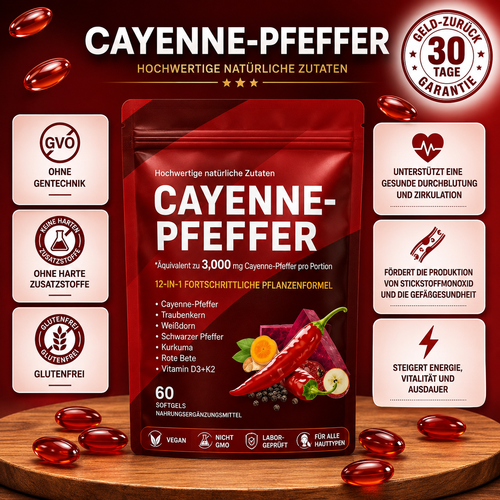 Cayennepfeffer-Weichkapseln