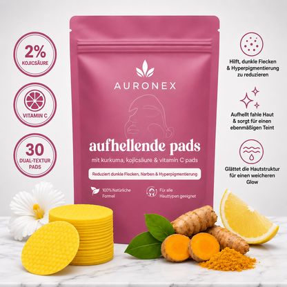 Aufhellende Kurkuma- und Kojisäure-Pads