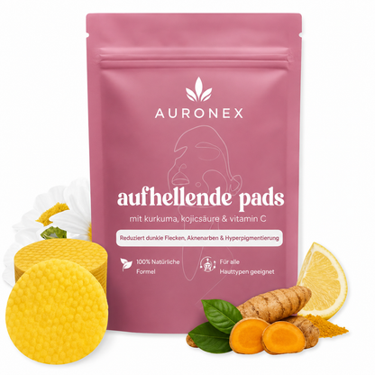 Aufhellende Kurkuma- und Kojisäure-Pads