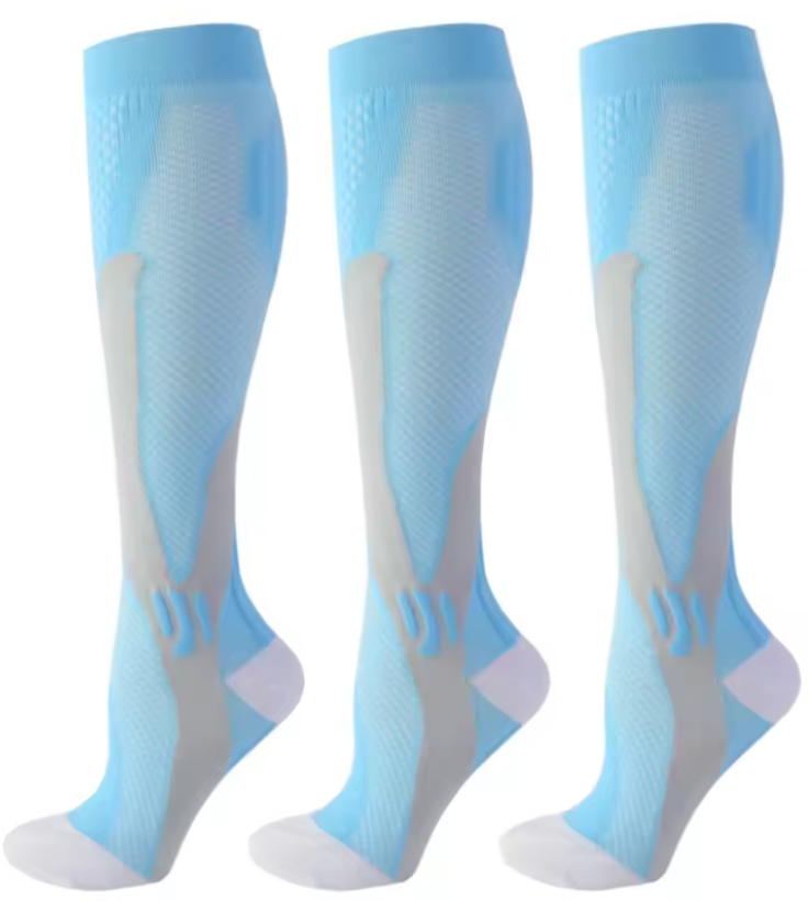 Graduated Compression Socks — Knee-High Support for Swollen Legs, Varicose Veins & All-Day Comfort
