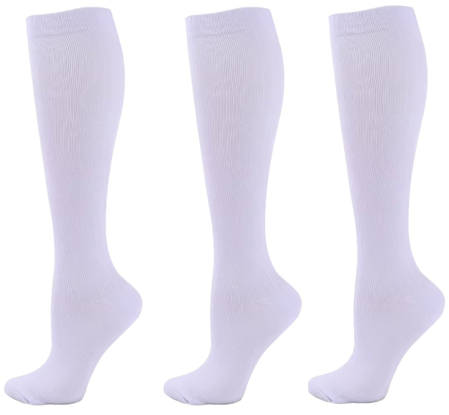 Graduated Compression Socks — Knee-High Support for Swollen Legs, Varicose Veins & All-Day Comfort